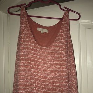 Loft coral tank top